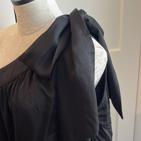 FREE PEOPLE SOA ASYMMETRIC LONG OCCASION DRESS WITH A BOW AND POCKETS - Picture 2 of 8